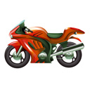 Moto deportiva, posturas de conducción en moto