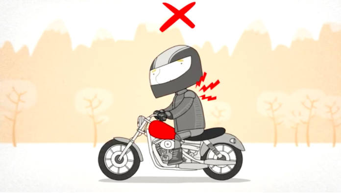 Postura correcta en moto