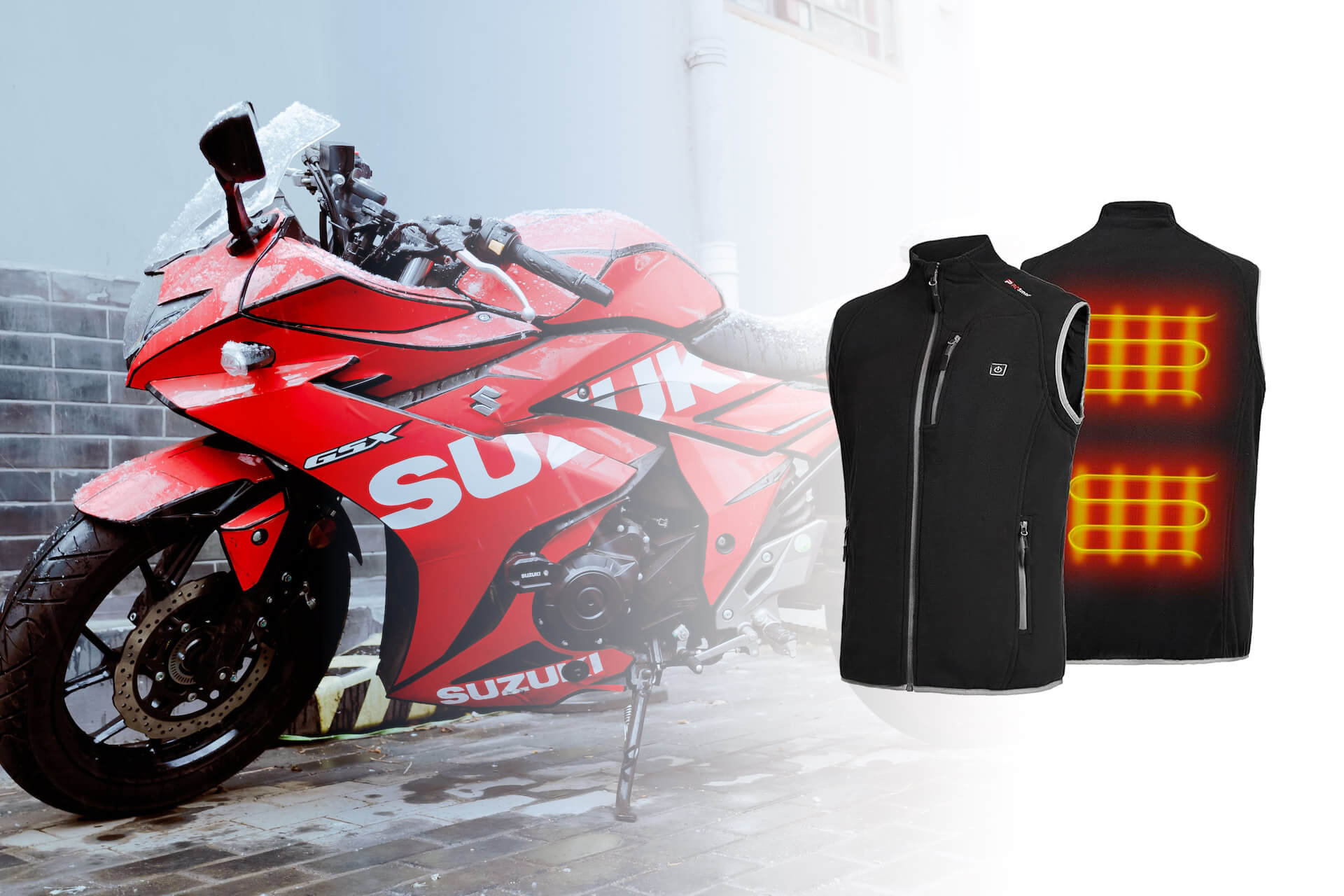 Chalecos Calefactables para motoristas en masmoto