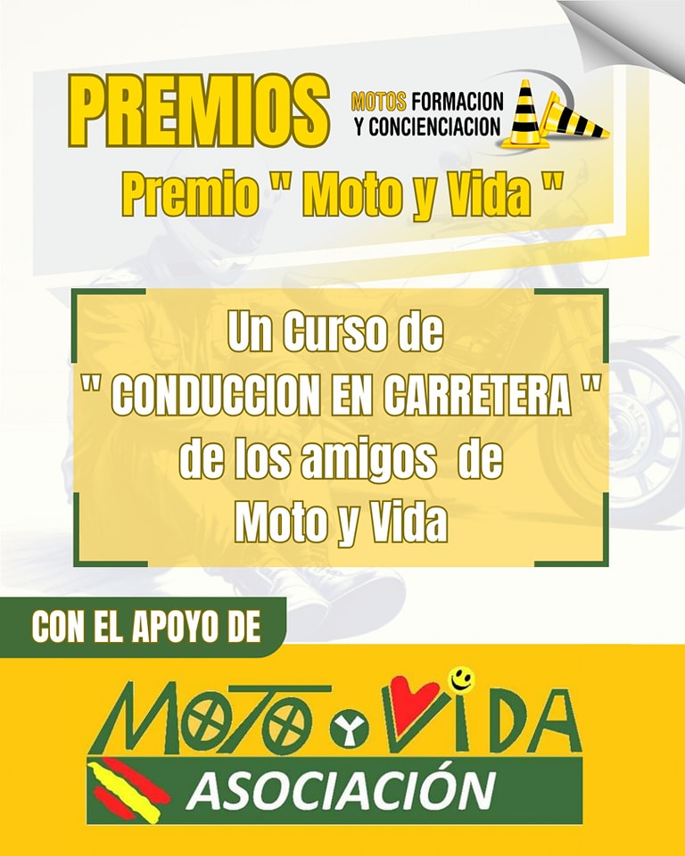 Premios Motos Formación. Categoría Moto y Vida.