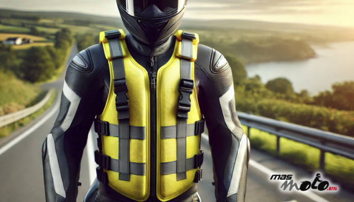 Chaleco Airbag de motorista con espaldera