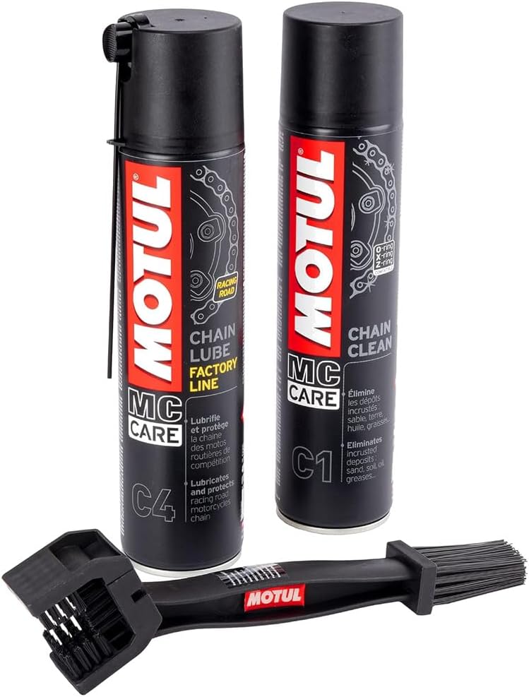 Kit de limpieza para cadena de moto Motul