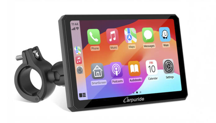 Carpuride W712D con dashcam dual y pantalla giratoria de 7