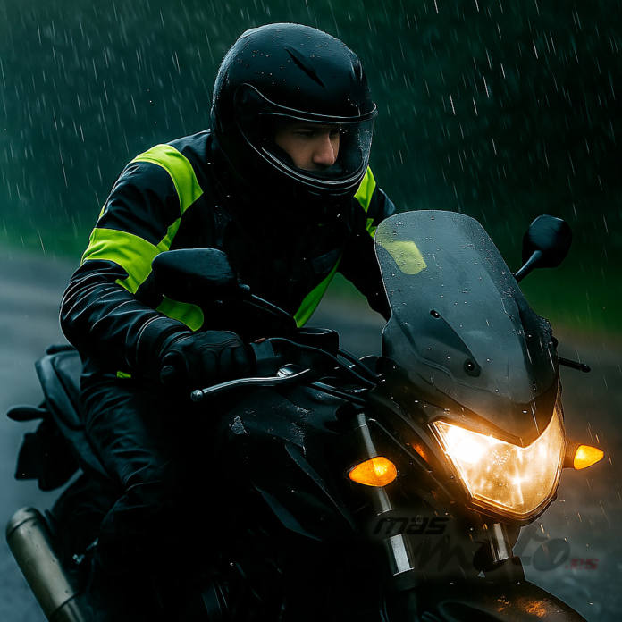 Preparación de motoristas para la época de lluvias